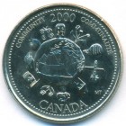 Канада, 25 центов 2000 год (AU)