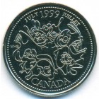 Канада, 25 центов 1999 год (UNC)