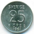 Швеция, 25 эре 1961 год (UNC)