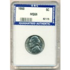 США, 5 центов 1960 год (MS66)