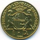 Андорра, 1 динер 1984 год (UNC)