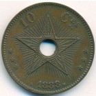 Свободное государство Конго, 10 сантимов 1888 год (UNC)