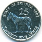 Эритрея, 25 центов 1997 год (AU)