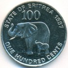 Эритрея, 100 центов 1997 год (UNC)