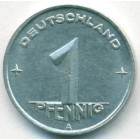 ГДР, 1 пфенниг 1950 год А (UNC)