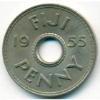 Фиджи, 1 пенни 1955 год (UNC)