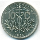 Боливия, 10 сентаво 1935 год (AU)