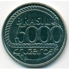 Бразилия, 5000 крузейро 1992 год (UNC)