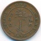 Цейлон, 1 цент 1870 год