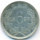 Южная Африка, 6 пенсов 1897 год