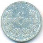Южная Африка, 6 пенсов 1893 год