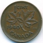 Канада, 1 цент 1940 год