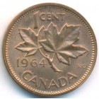 Канада, 1 цент 1964 год (UNC)