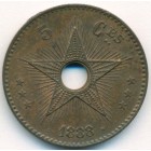 Свободное государство Конго, 5 сантимов 1888/7 год