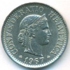 Швейцария, 10 раппенов 1967 год
