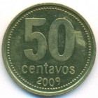 Аргентина, 50 сентаво 2009 год (AU)