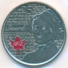 Канада, 25 центов 2013 год (UNC)