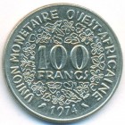 Западно-Африканские Штаты, 100 франков 1974 год