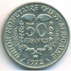 Западно-Африканские Штаты, 50 франков 1972 год