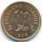 Фолклендские острова, 1 пенни 1974 год (UNC)