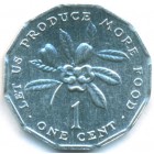 Ямайка, 1 цент 1991 год (UNC)