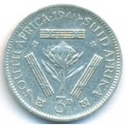 Южная Африка, 3 пенса 1940 год