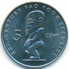 Острова Кука, 5 центов 2000 год (UNC)