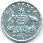 Австралия, 6 пенсов 1962 год