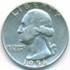 США, 25 центов 1956 год
