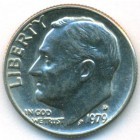 США, 10 центов 1979 год D (AU)
