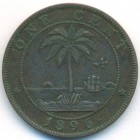 Либерия, 1 цент 1896 год