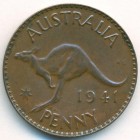 Австралия, 1 пенни 1941 год KG