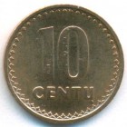 Литва, 10 центов 1991 год (UNC)