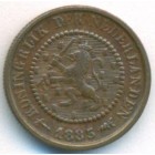 Нидерланды, 1/2 цента 1885 год