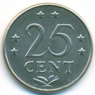 Нидерландские Антилы, 25 центов 1975 год (UNC)