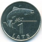 Латвия, 1 лат 1992 год (AU)