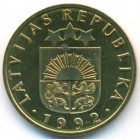 Латвия, 10 сантим 1992 год (AU)