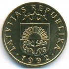 Латвия, 5 сантим 1992 год (UNC)