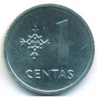 Литва, 1 цент 1991 год (UNC)