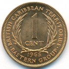 Восточные Карибские штаты, 1 цент 1965 год (UNC)