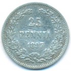 Kняжество Финляндия, 25 пенни 1897 год L