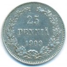 Kняжество Финляндия, 25 пенни 1909 год L