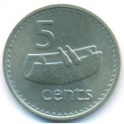 Фиджи, 5 центов 1973 год (UNC)
