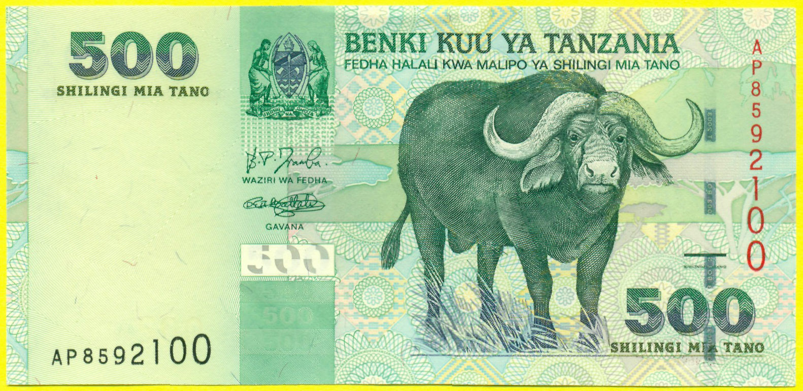 Танзанийский шиллинг 500