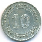 Стрейтс Сетлментс, 10 центов 1901 год