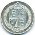 Великобритания, 1 шиллинг 1887 год