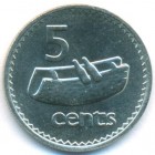 Фиджи, 5 центов 1987 год (UNC)