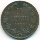Княжество Финляндия, 10 пенни 1900 год