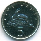 Ямайка, 5 центов 1992 год (UNC)