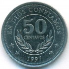 Никарагуа, 50 сентаво 1997 год (AU)